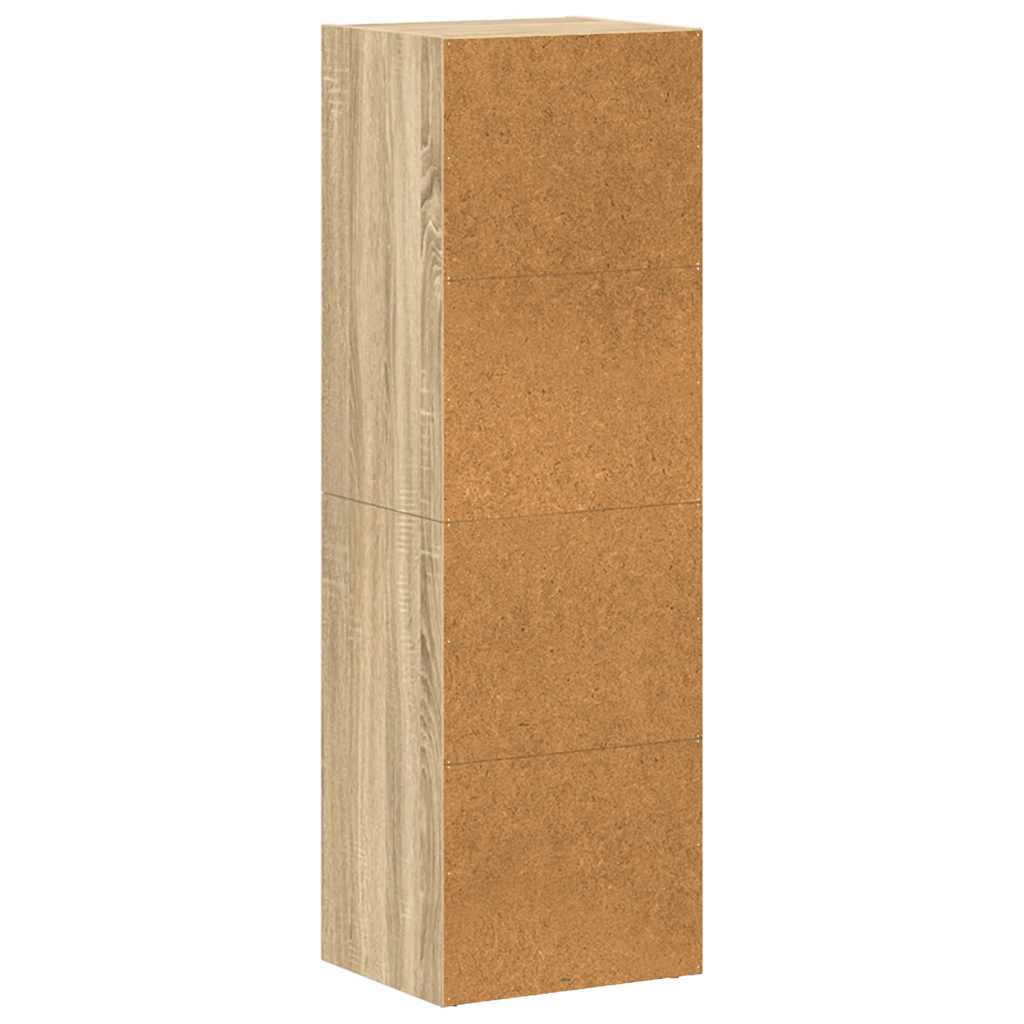 vidaXL Book Cabinet/TV Cabinet Sonoma Oak 36x30x114 cm Engineered Wood - Brown