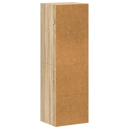 vidaXL Book Cabinet/TV Cabinet Sonoma Oak 36x30x114 cm Engineered Wood - Brown
