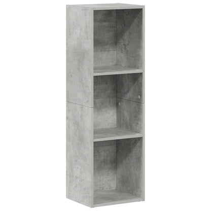 vidaXL Book Cabinet/TV Cabinet Concrete Grey 36x30x114 cm Engineered Wood