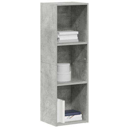 vidaXL Book Cabinet/TV Cabinet Concrete Grey 36x30x114 cm Engineered Wood