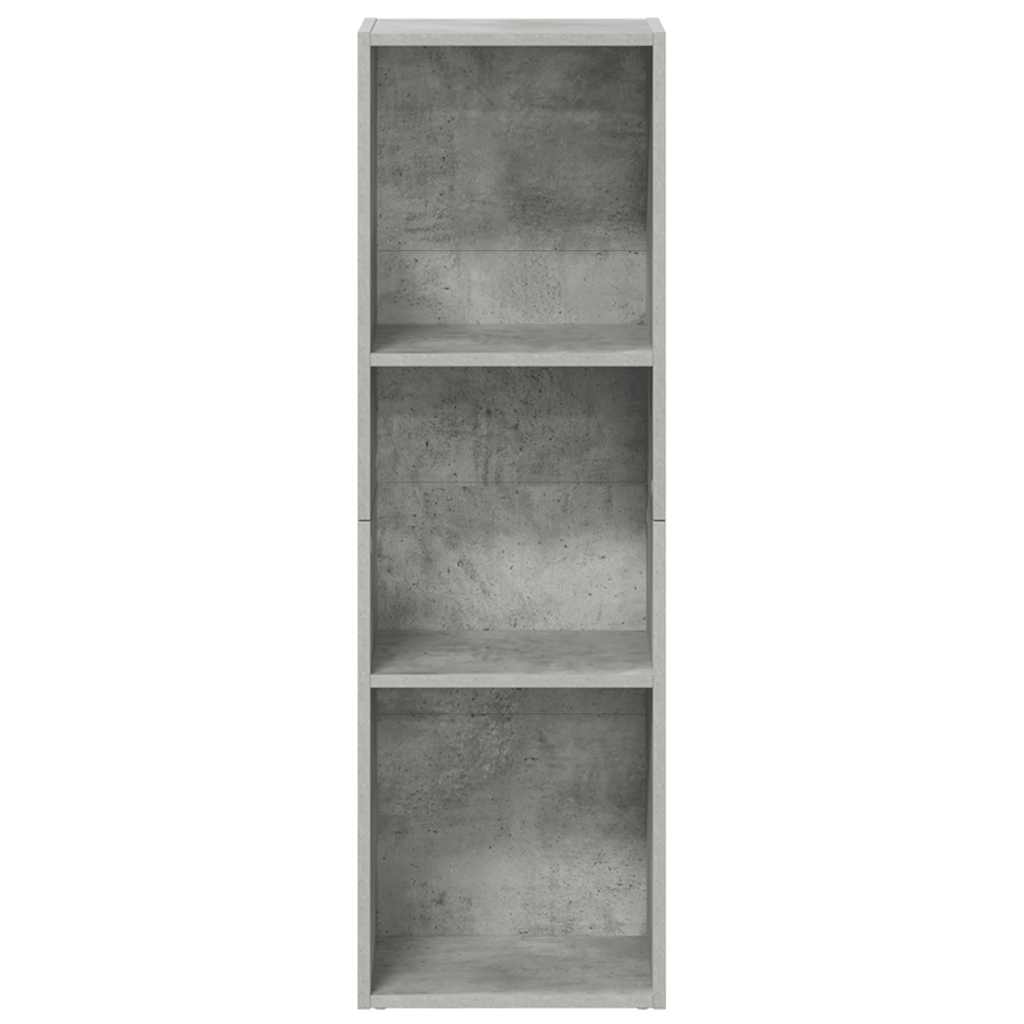 vidaXL Book Cabinet/TV Cabinet Concrete Grey 36x30x114 cm Engineered Wood