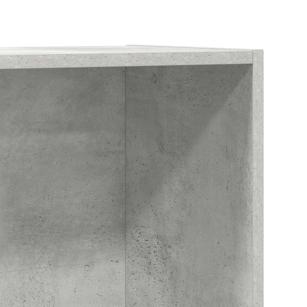 vidaXL Book Cabinet/TV Cabinet Concrete Grey 36x30x114 cm Engineered Wood