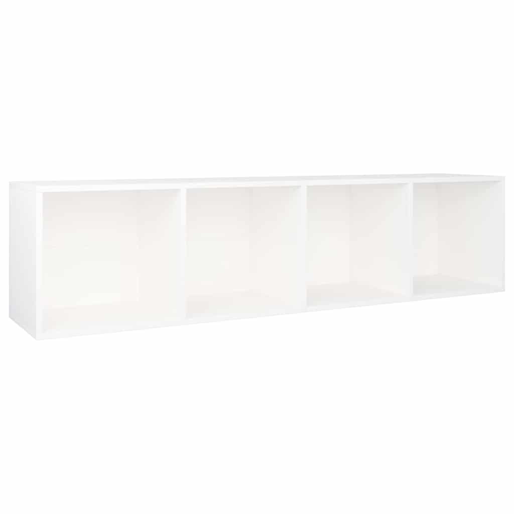 vidaXL Book Cabinet/TV Cabinet White 36x30x143 cm Engineered Wood
