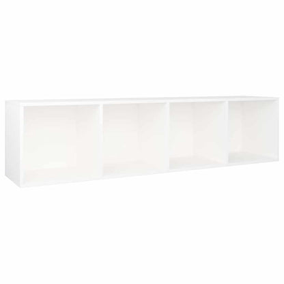 vidaXL Book Cabinet/TV Cabinet White 36x30x143 cm Engineered Wood