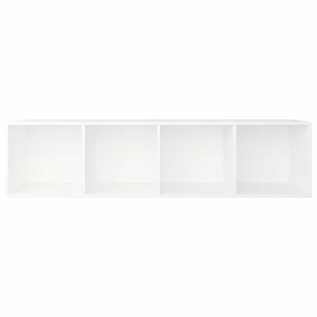 vidaXL Book Cabinet/TV Cabinet White 36x30x143 cm Engineered Wood