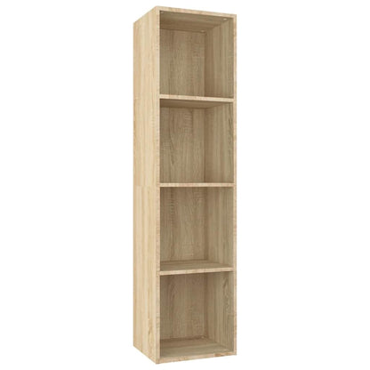 vidaXL Book Cabinet/TV Cabinet Sonoma Oak 36x30x143 cm Engineered Wood - Brown