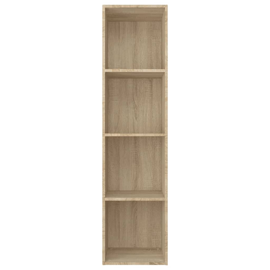vidaXL Book Cabinet/TV Cabinet Sonoma Oak 36x30x143 cm Engineered Wood - Brown