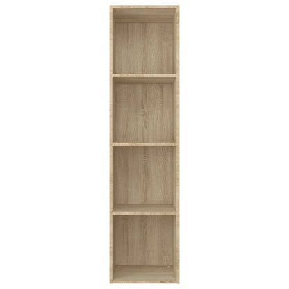 vidaXL Book Cabinet/TV Cabinet Sonoma Oak 36x30x143 cm Engineered Wood - Brown