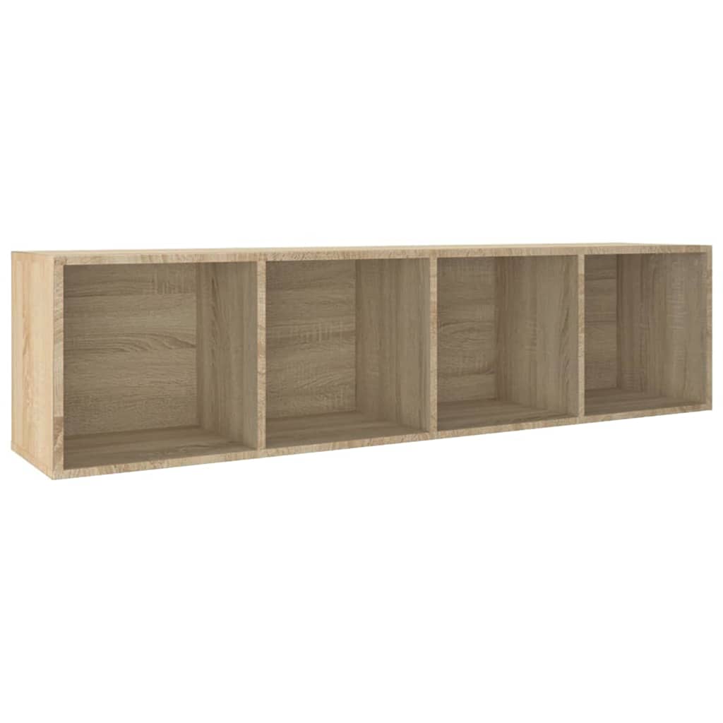 vidaXL Book Cabinet/TV Cabinet Sonoma Oak 36x30x143 cm Engineered Wood - Brown