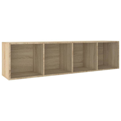 vidaXL Book Cabinet/TV Cabinet Sonoma Oak 36x30x143 cm Engineered Wood - Brown