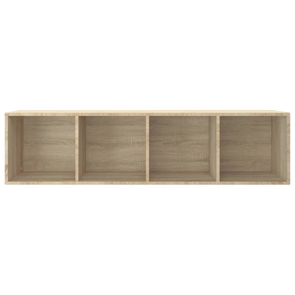 vidaXL Book Cabinet/TV Cabinet Sonoma Oak 36x30x143 cm Engineered Wood - Brown