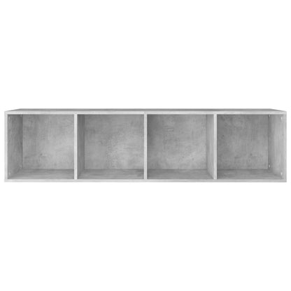 vidaXL Book Cabinet/TV Cabinet Concrete Grey 36x30x143 cm Engineered Wood