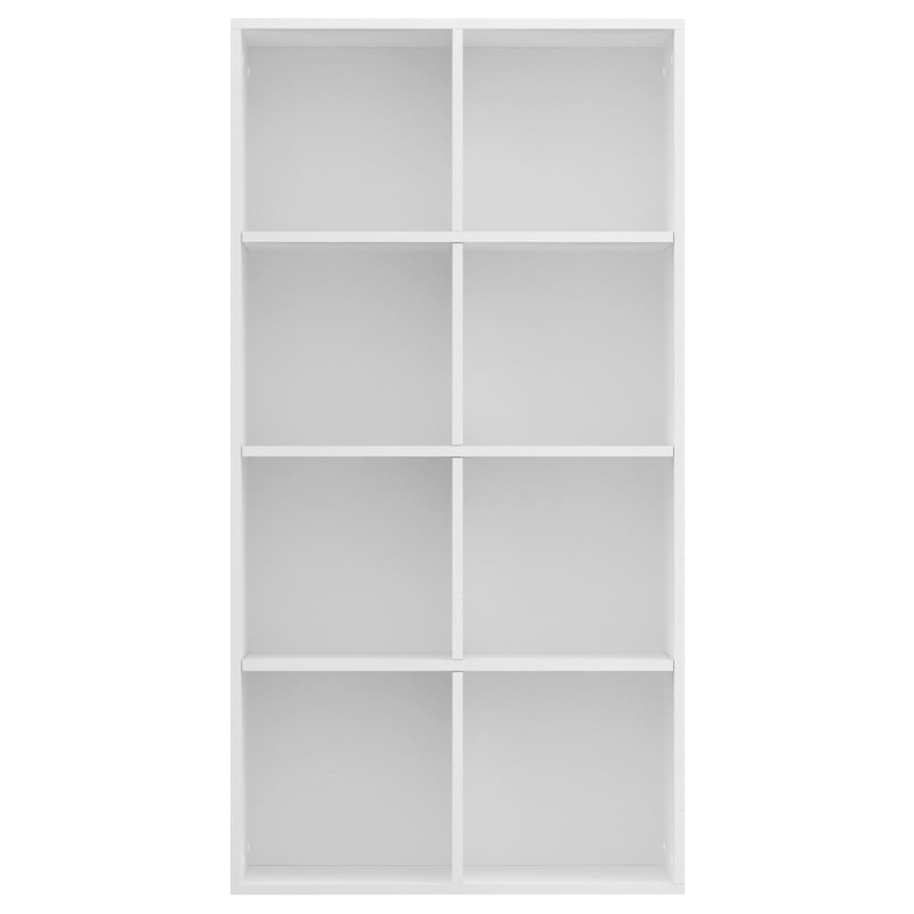 vidaXL Book Cabinet/Sideboard White 66x30x130 cm Engineered Wood