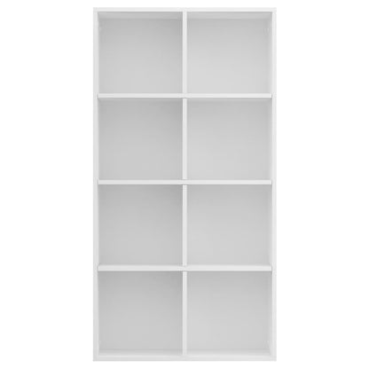 vidaXL Book Cabinet/Sideboard White 66x30x130 cm Engineered Wood