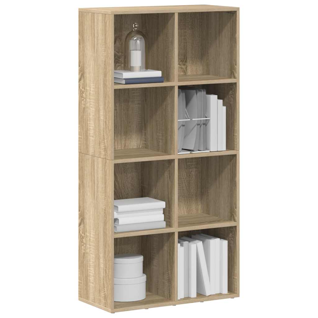 vidaXL Book Cabinet/Sideboard Sonoma Oak 66x30x130 cm Engineered Wood - Brown