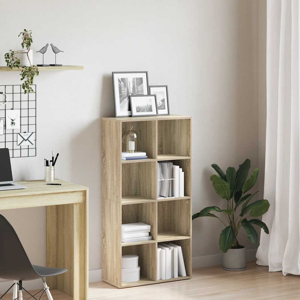vidaXL Book Cabinet/Sideboard Sonoma Oak 66x30x130 cm Engineered Wood - Brown