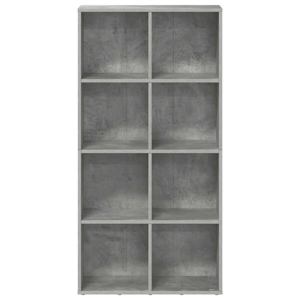 vidaXL Book Cabinet/Sideboard Concrete Grey 66x30x130 cm Engineered Wood