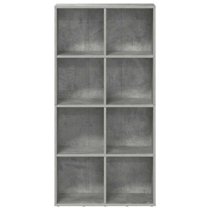 vidaXL Book Cabinet/Sideboard Concrete Grey 66x30x130 cm Engineered Wood