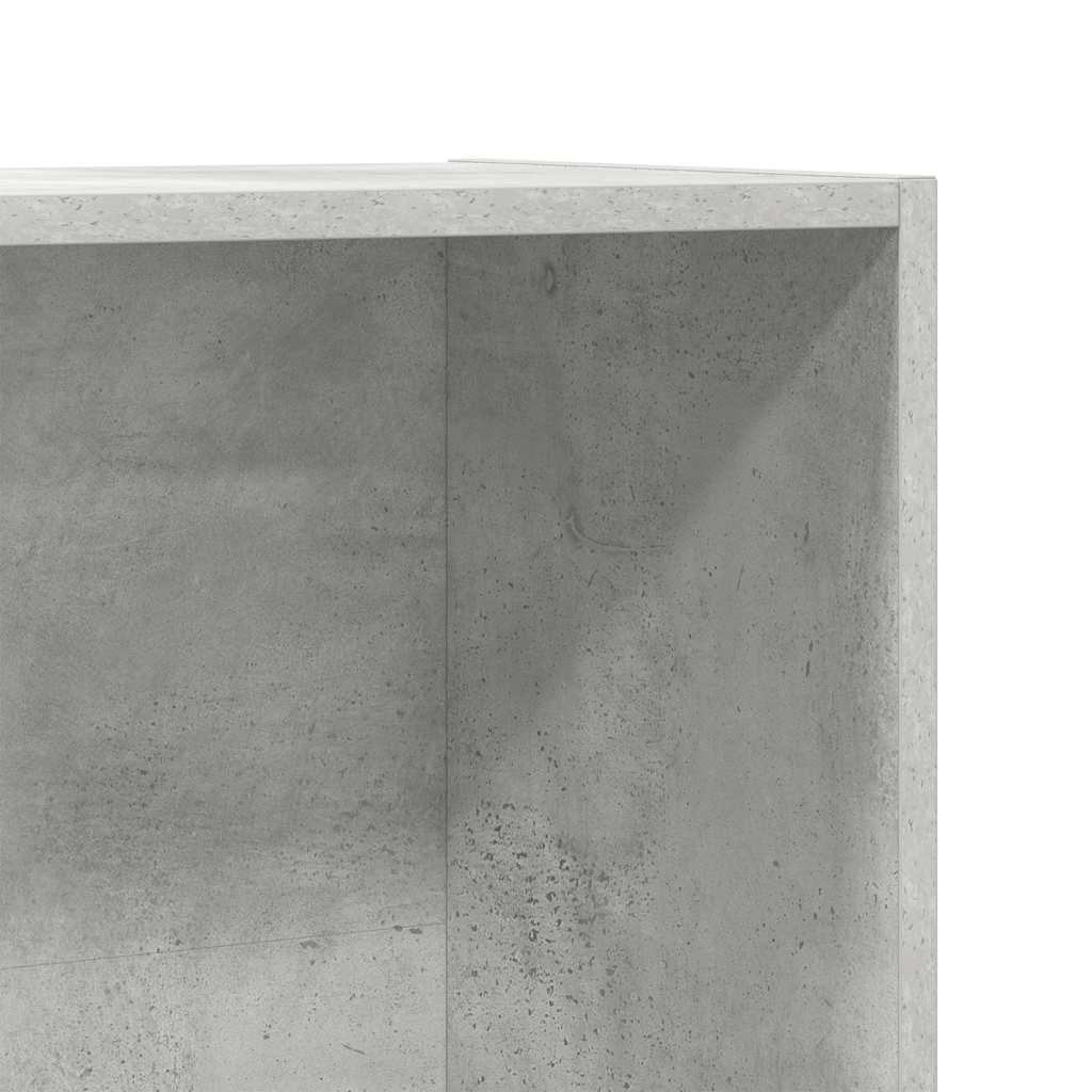 vidaXL Book Cabinet/Sideboard Concrete Grey 66x30x130 cm Engineered Wood