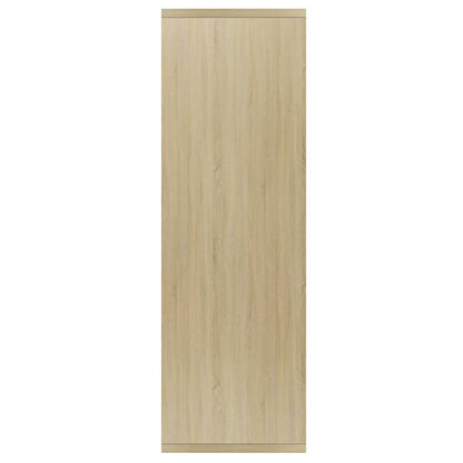 vidaXL Book Cabinet/Sideboard Sonoma Oak 50x25x80 cm Engineered Wood - Brown