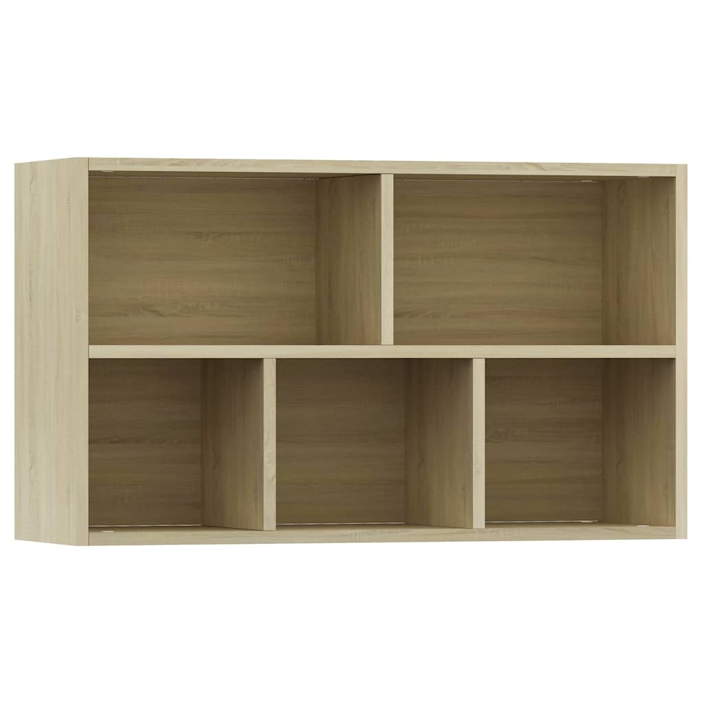 vidaXL Book Cabinet/Sideboard Sonoma Oak 50x25x80 cm Engineered Wood - Brown