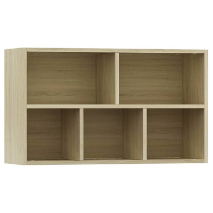 vidaXL Book Cabinet/Sideboard Sonoma Oak 50x25x80 cm Engineered Wood - Brown