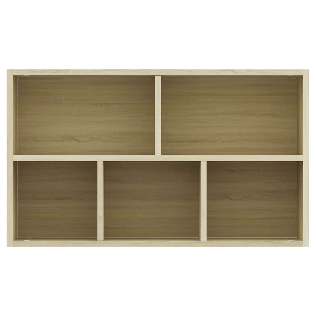 vidaXL Book Cabinet/Sideboard Sonoma Oak 50x25x80 cm Engineered Wood - Brown