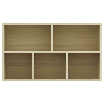 vidaXL Book Cabinet/Sideboard Sonoma Oak 50x25x80 cm Engineered Wood - Brown