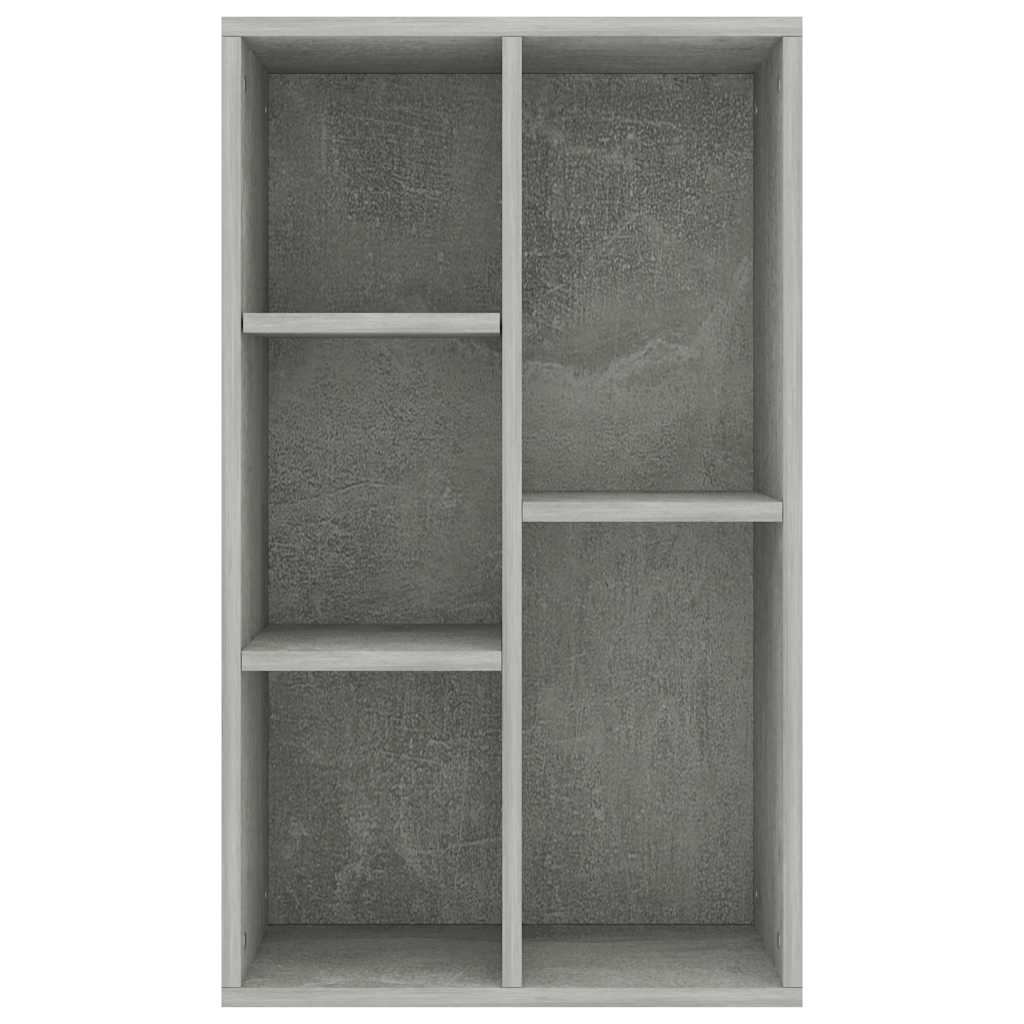 vidaXL Book Cabinet/Sideboard Concrete Grey 50x25x80 cm Engineered Wood