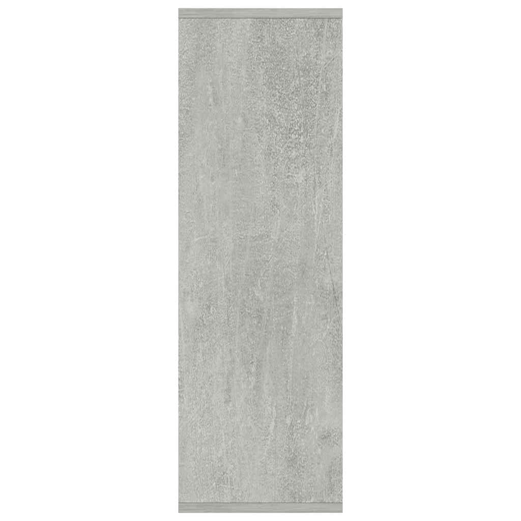 vidaXL Book Cabinet/Sideboard Concrete Grey 50x25x80 cm Engineered Wood