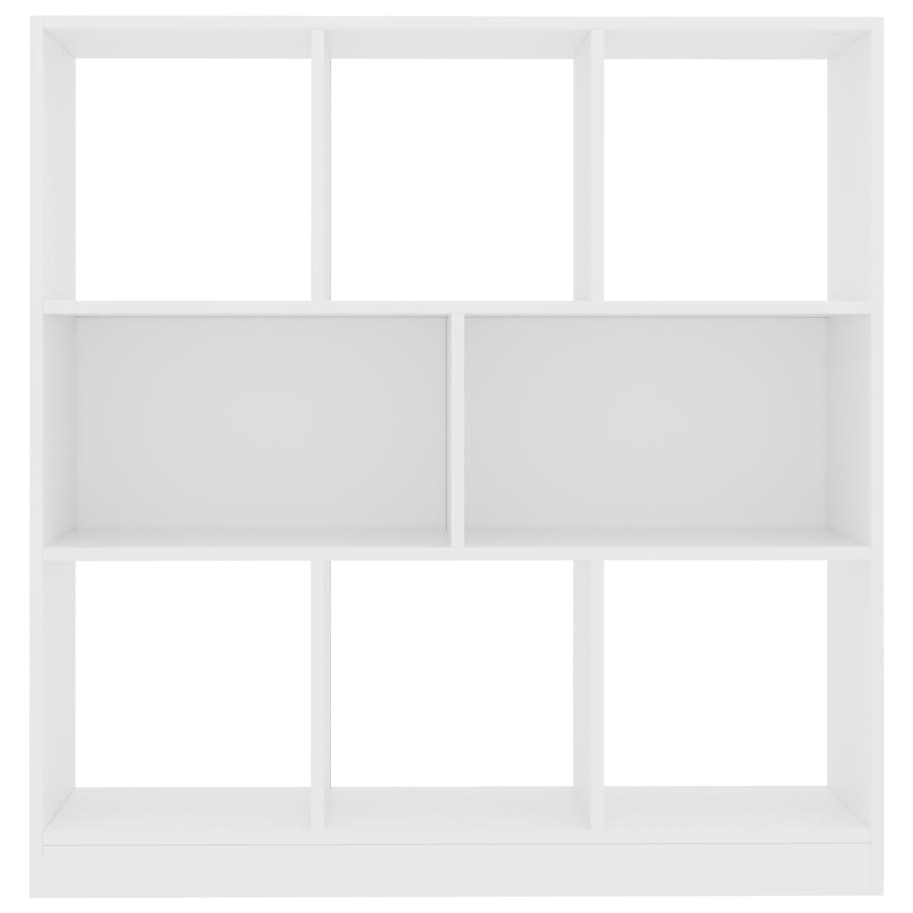 vidaXL Book Cabinet White 97.5x29.5x100 cm Engineered Wood
