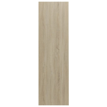 vidaXL Book Cabinet Sonoma Oak 97.5x29.5x100 cm Engineered Wood - Brown