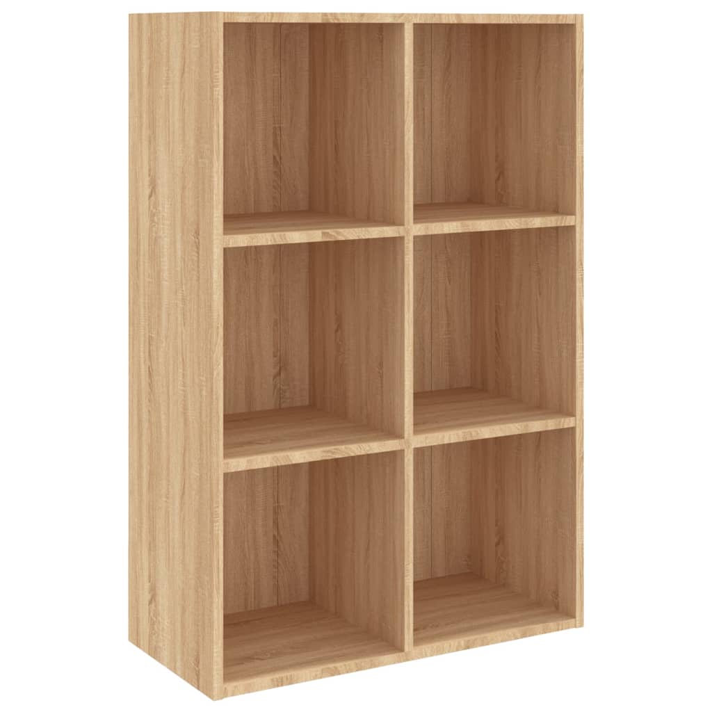 vidaXL Book Cabinet/Sideboard Sonoma Oak 66x30x98 cm Engineered Wood - Brown