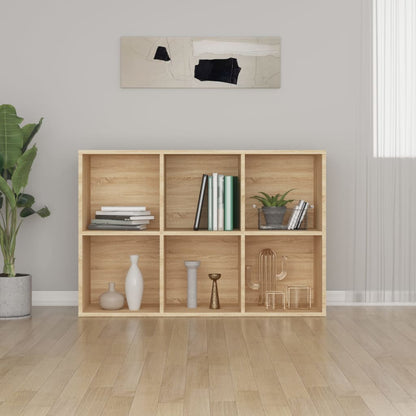 vidaXL Book Cabinet/Sideboard Sonoma Oak 66x30x98 cm Engineered Wood - Brown