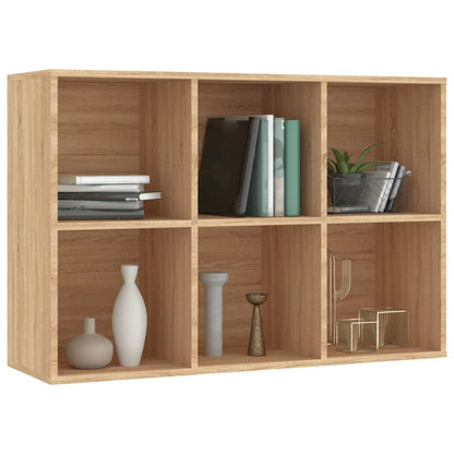 vidaXL Book Cabinet/Sideboard Sonoma Oak 66x30x98 cm Engineered Wood - Brown