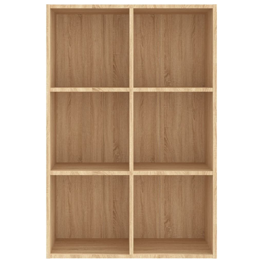 vidaXL Book Cabinet/Sideboard Sonoma Oak 66x30x98 cm Engineered Wood - Brown