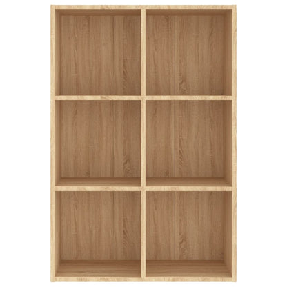 vidaXL Book Cabinet/Sideboard Sonoma Oak 66x30x98 cm Engineered Wood - Brown