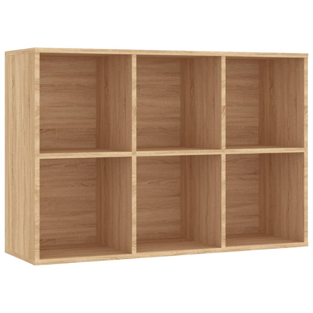 vidaXL Book Cabinet/Sideboard Sonoma Oak 66x30x98 cm Engineered Wood - Brown