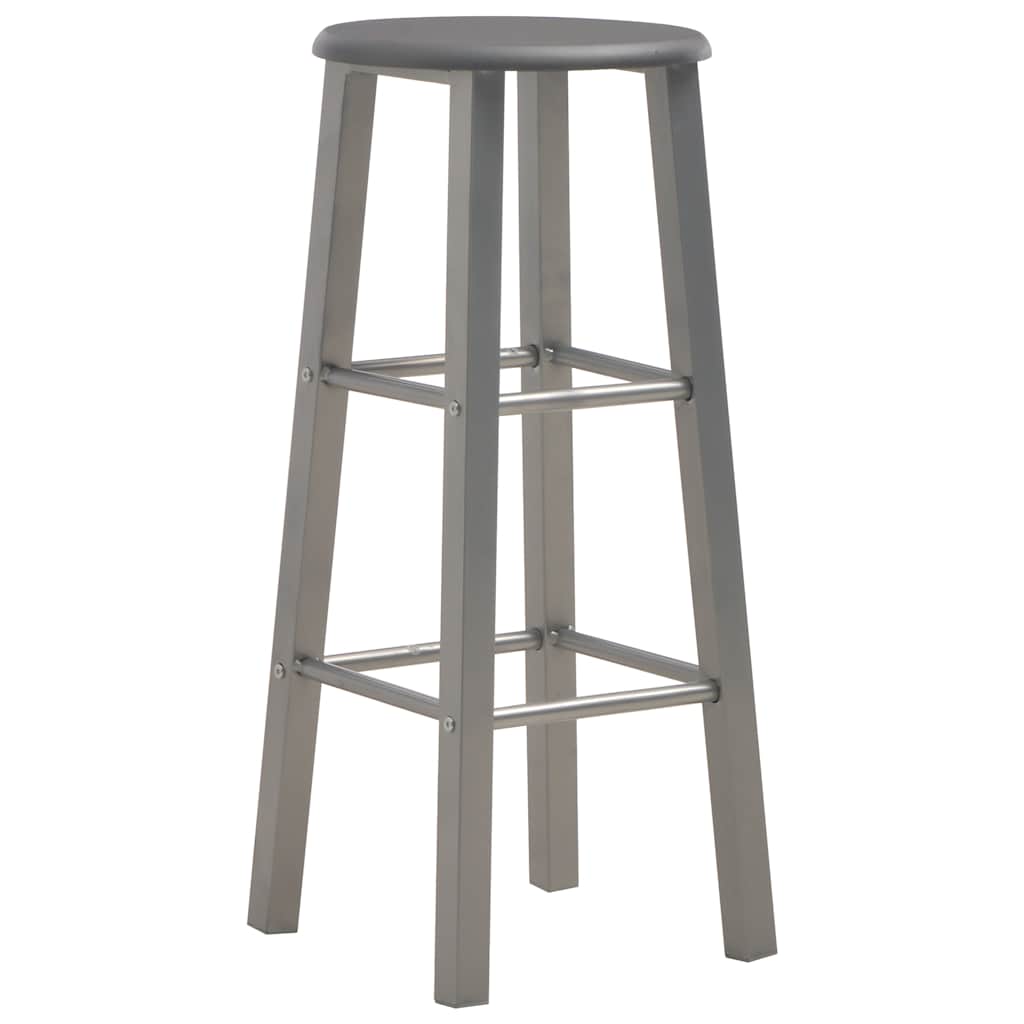 vidaXL Bar Stools 2 pcs Anthracite Engineered Wood - 30 x 30 x 70 cm