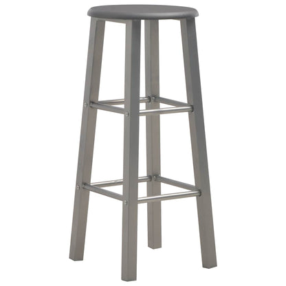 vidaXL Bar Stools 2 pcs Anthracite Engineered Wood - 30 x 30 x 70 cm