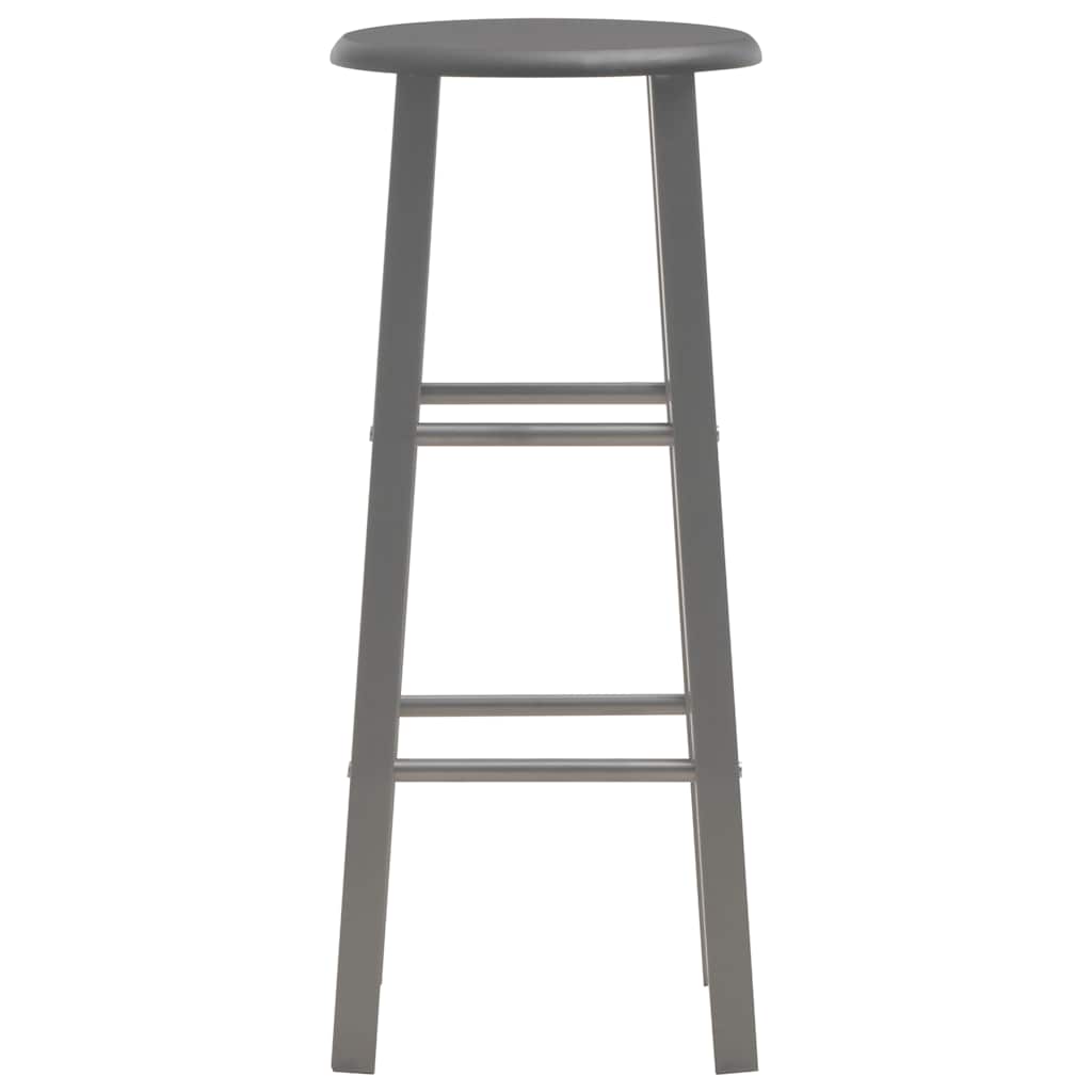 vidaXL Bar Stools 2 pcs Anthracite Engineered Wood - 30 x 30 x 70 cm