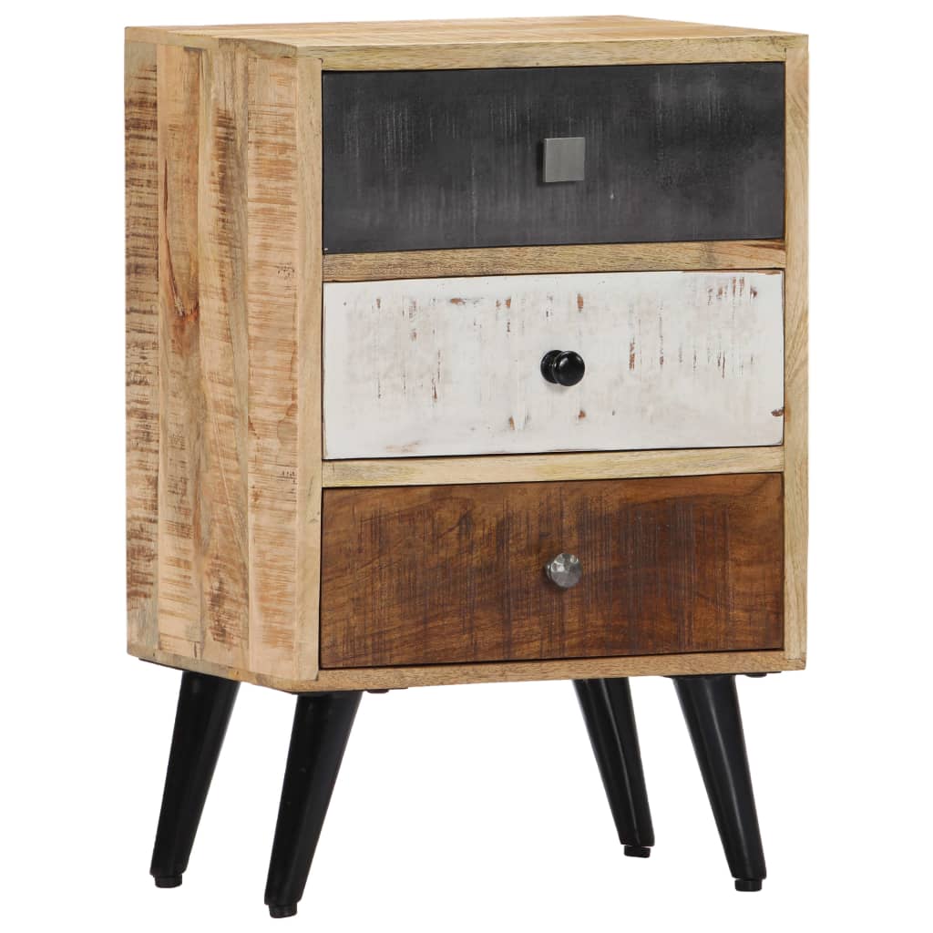 vidaXL Bedside Cabinet 40x30x60 cm Solid Mango Wood - Brown