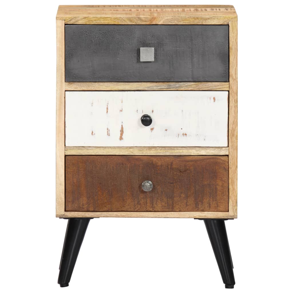 vidaXL Bedside Cabinet 40x30x60 cm Solid Mango Wood - Brown