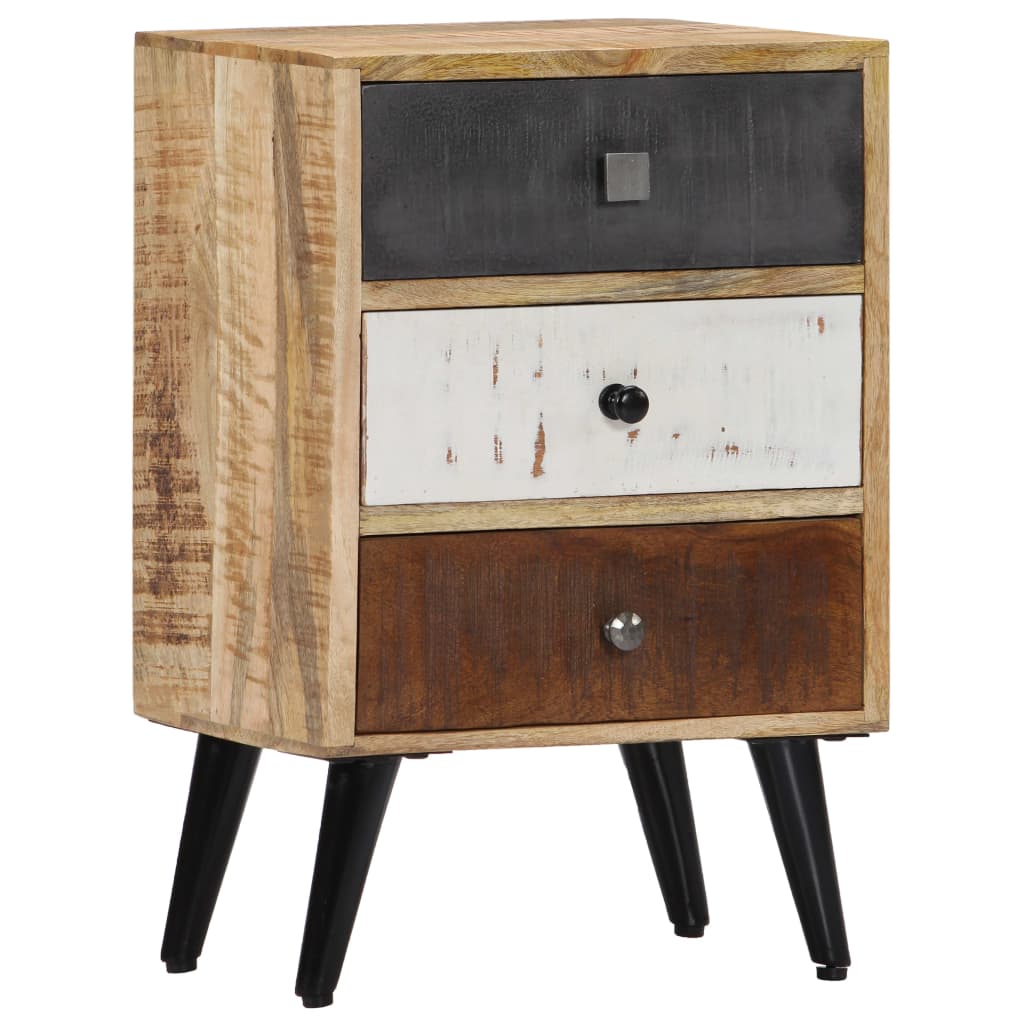 vidaXL Bedside Cabinet 40x30x60 cm Solid Mango Wood - Brown