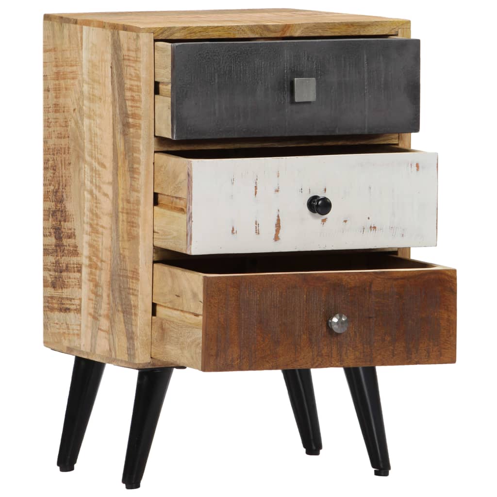vidaXL Bedside Cabinet 40x30x60 cm Solid Mango Wood - Brown