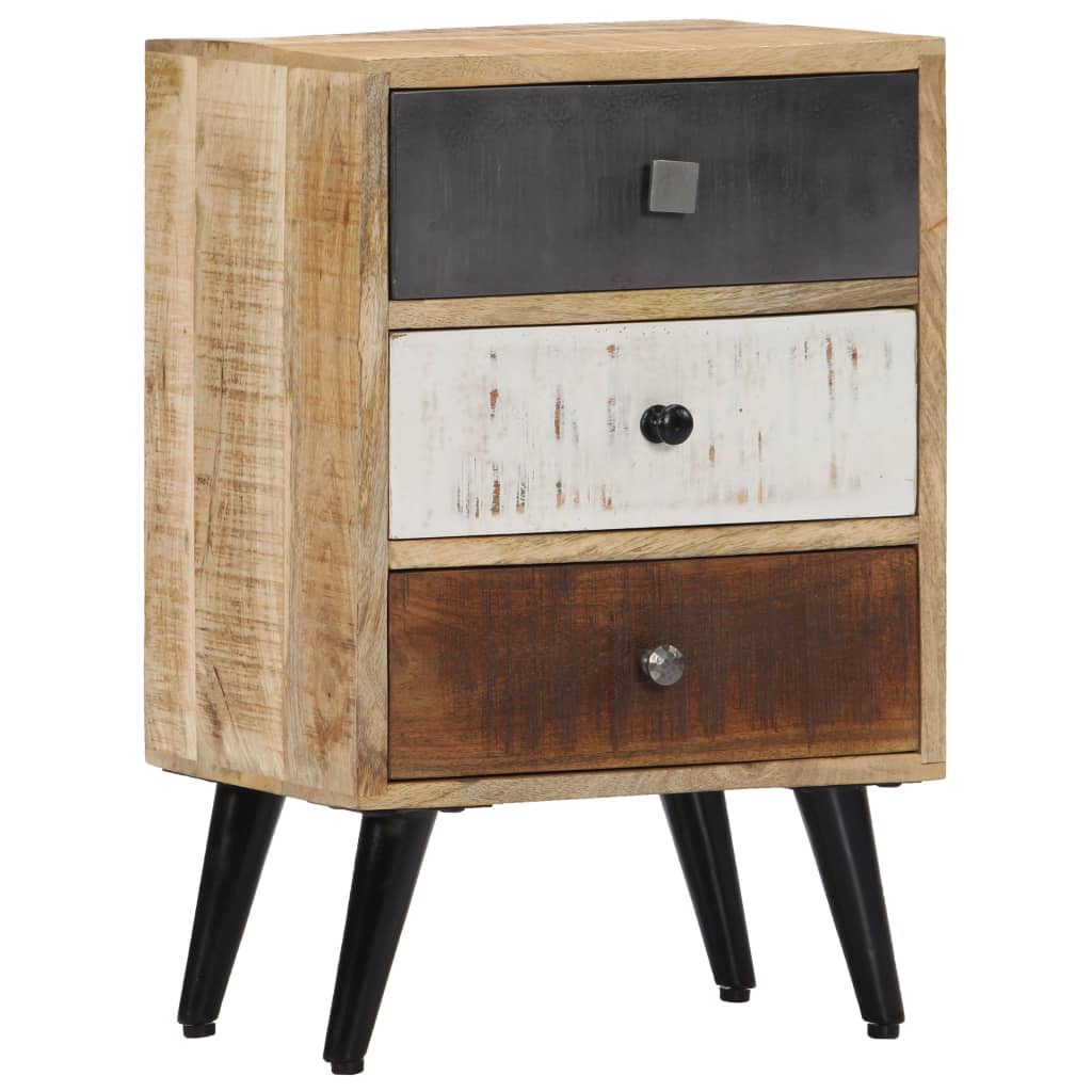 vidaXL Bedside Cabinet 40x30x60 cm Solid Mango Wood - Brown