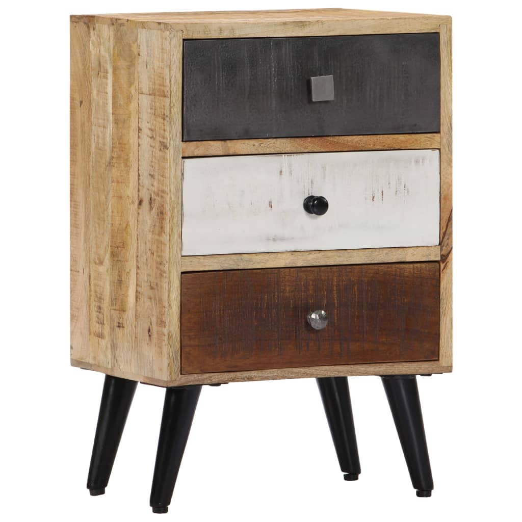 vidaXL Bedside Cabinet 40x30x60 cm Solid Mango Wood - Brown
