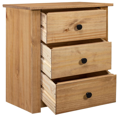 vidaXL Bedside Cabinet 46x40x57 cm Pinewood Panama Range - Brown