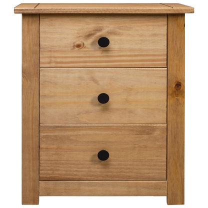 vidaXL Bedside Cabinet 46x40x57 cm Pinewood Panama Range - Brown