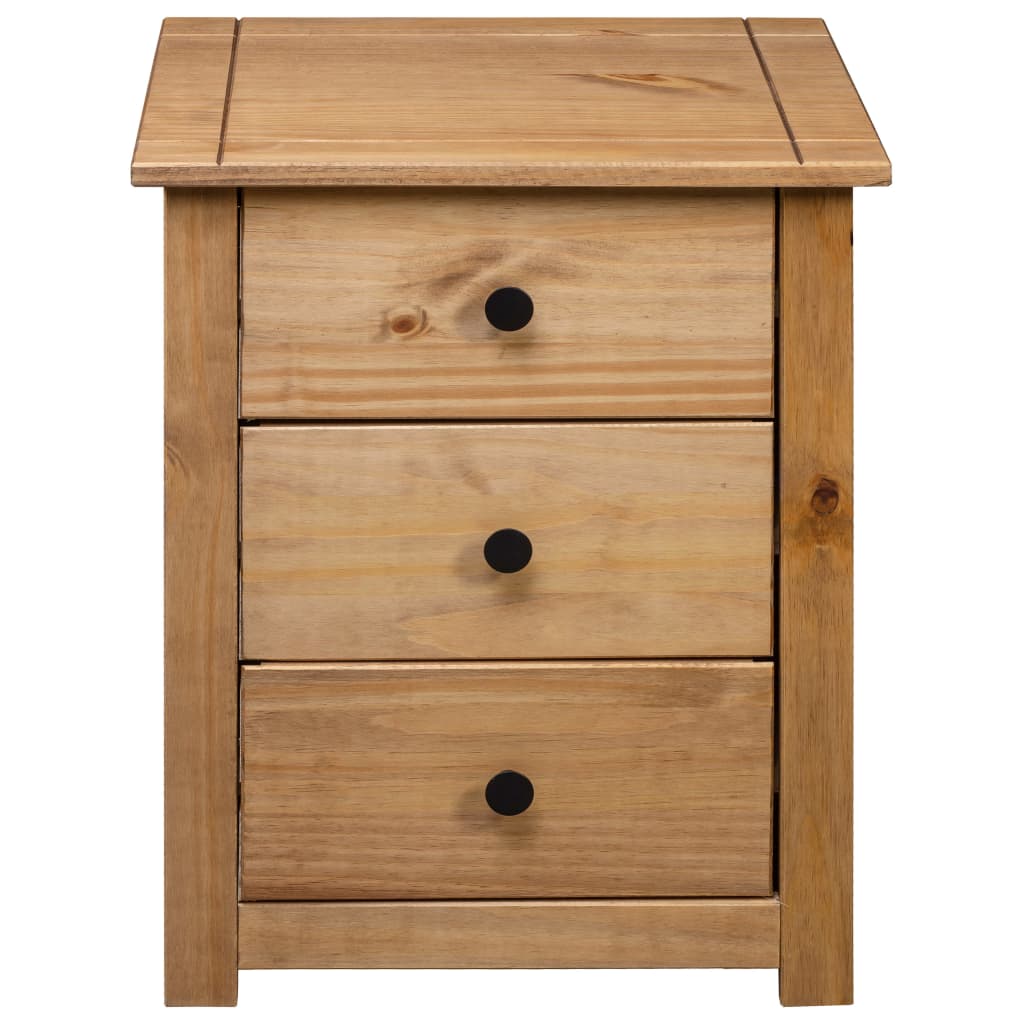 vidaXL Bedside Cabinet 46x40x57 cm Pinewood Panama Range - Brown
